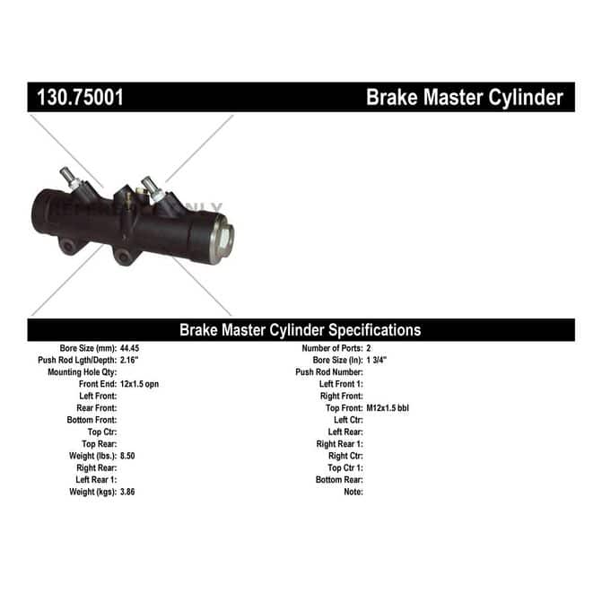 CEN CENTRIC PARTS 13075001