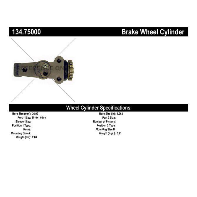 CENCENTRIC PARTS13475000