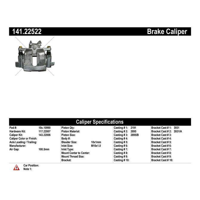 CENCENTRIC PARTS14122522