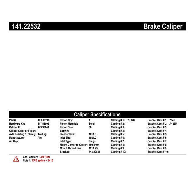 CENCENTRIC PARTS14122532
