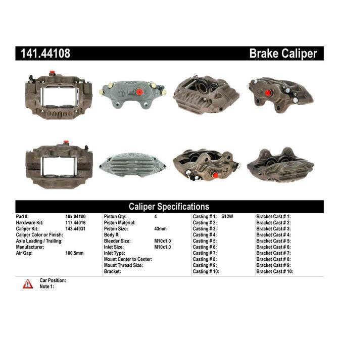 CENCENTRIC PARTS14144108