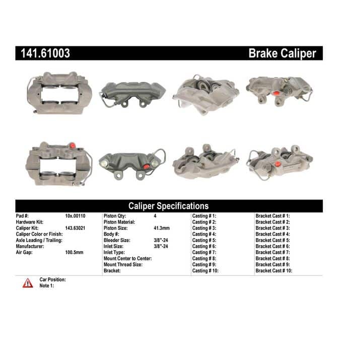 CENCENTRIC PARTS14161003