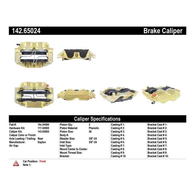 CEN CENTRIC PARTS 14265024