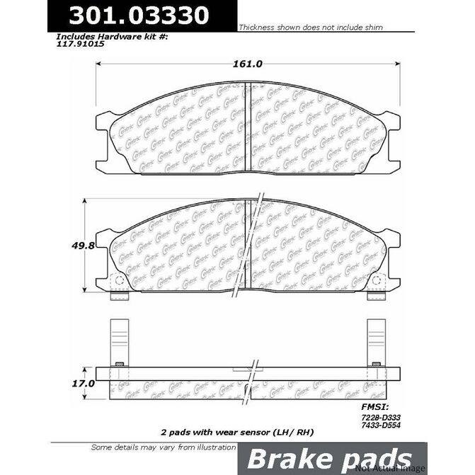 CENCENTRIC PARTS30103330