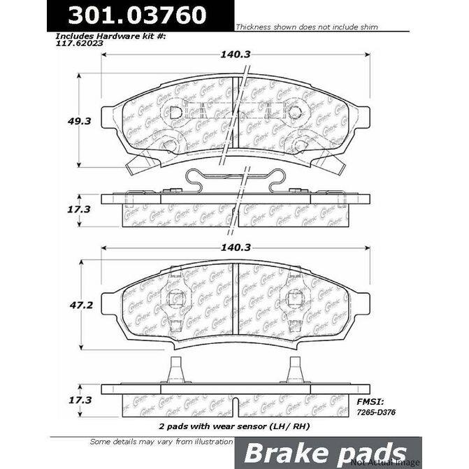 CENCENTRIC PARTS30103760