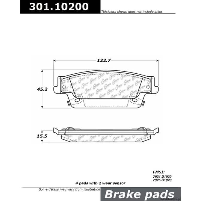CENCENTRIC PARTS30110200