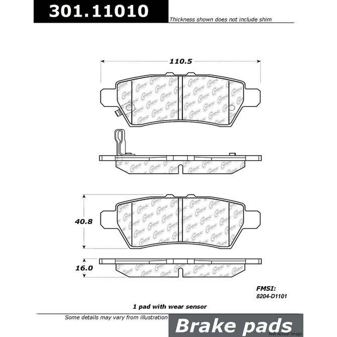 CENCENTRIC PARTS30111010