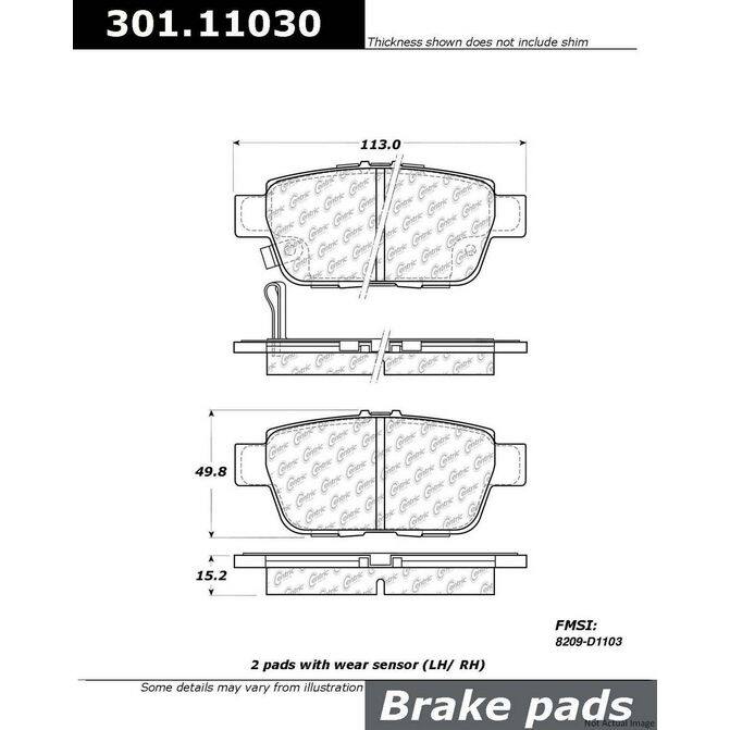 CENCENTRIC PARTS30111030