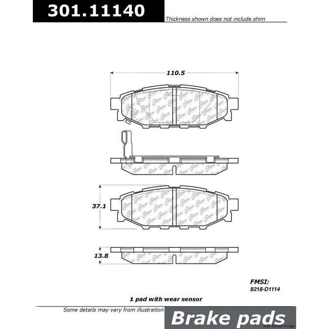 CENCENTRIC PARTS30111140