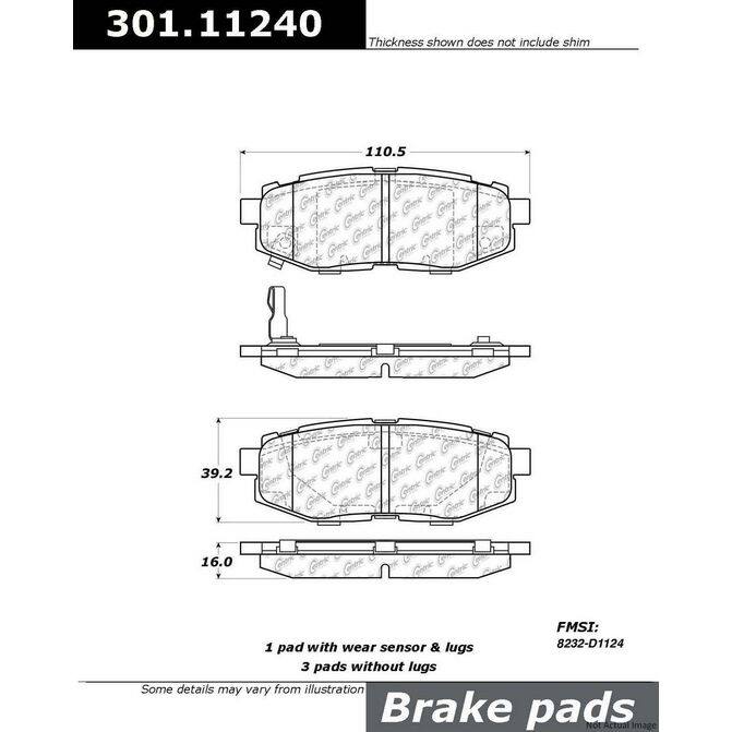 CENCENTRIC PARTS30111240