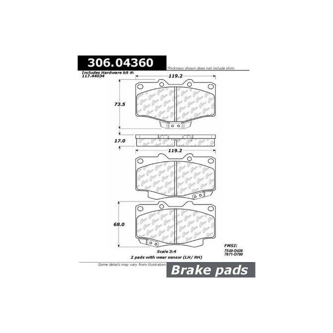 CENCENTRIC PARTS30604360