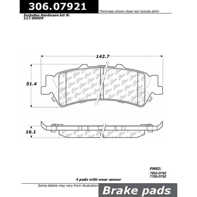 CEN CENTRIC PARTS 30607921