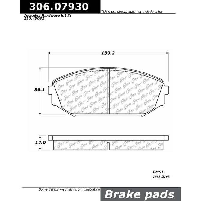 CENCENTRIC PARTS30607930