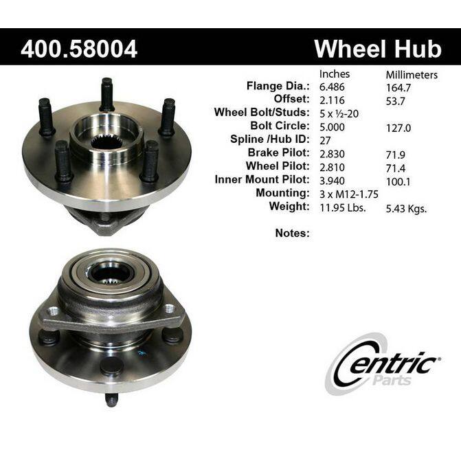 CEN CENTRIC PARTS 40058004