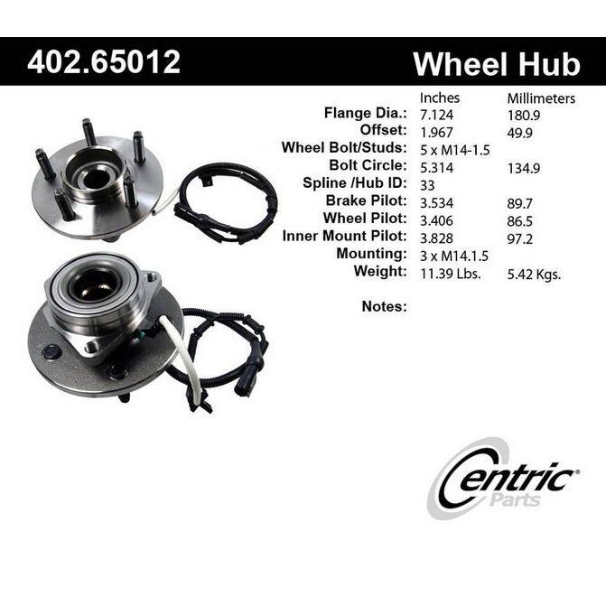 CEN CENTRIC PARTS 40265012