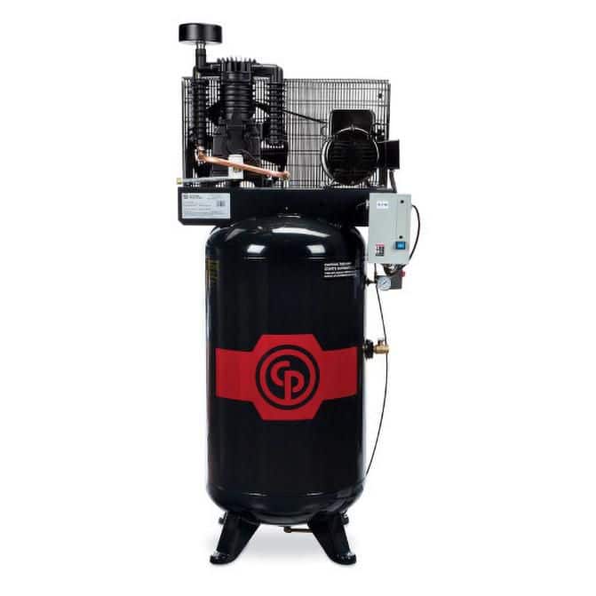 5 hp Two Stage Electric Simplex Air Compressor - 80 Gallon Tank