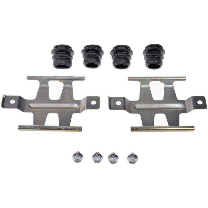 Disc Brake Hdw Kit - Disc Brake Hardware Kit - Brake Bolt Kit - This disc brake hardware kit is designed to match the original hardware required to repair the disc brake on specified vehicles. Made of quality components, this kit is engineered for reliable performance and durability. - Hino 145 2007-05, Hino 165 2007-05, Hino 185 2007-05 - DORMAN Disc Brake Hardware Kit for Hino