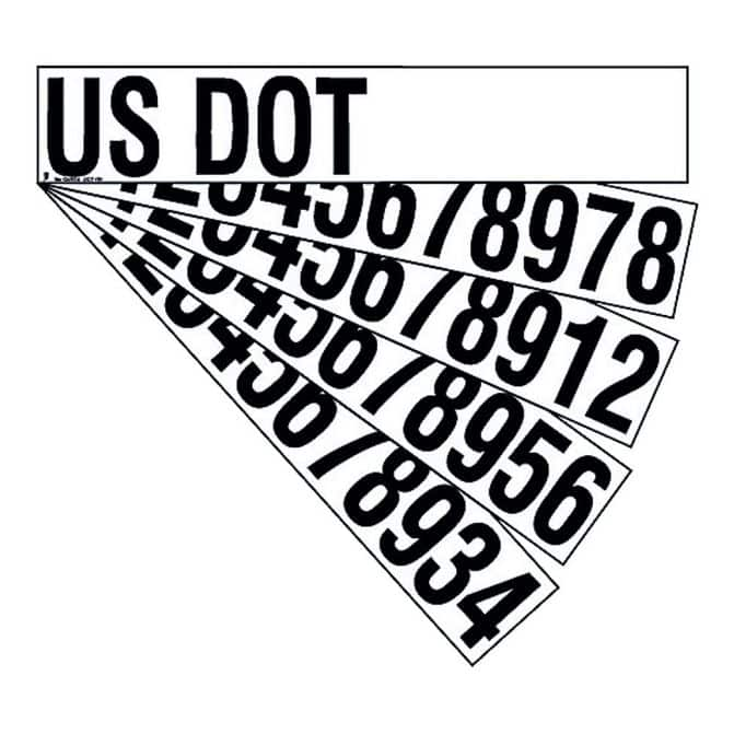 SafeTruck by Ms.Carita US DOT Truck Numbering Kit DOT101 FleetPride