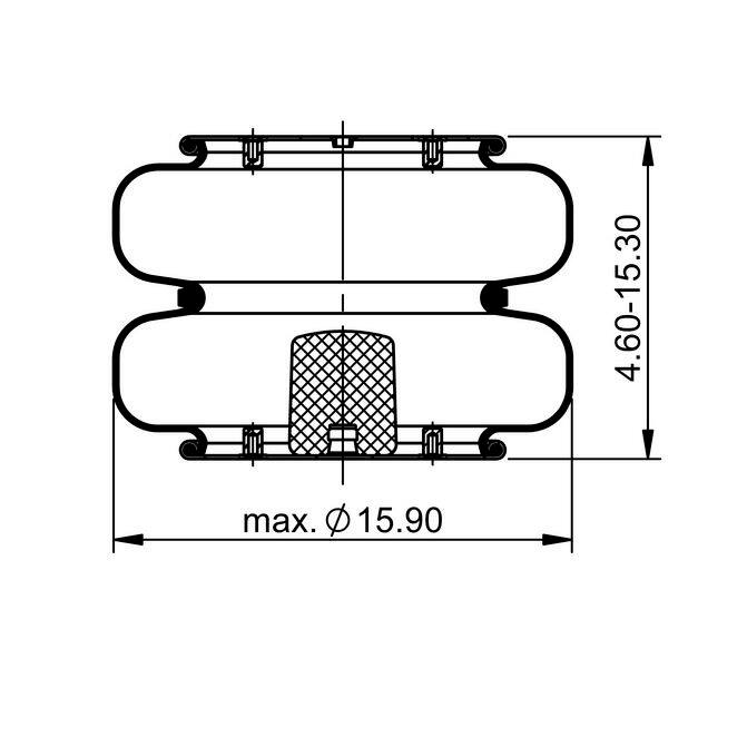 Goodyear 1S4-007 Cab Air Shock Absorber Sleeve Style Air