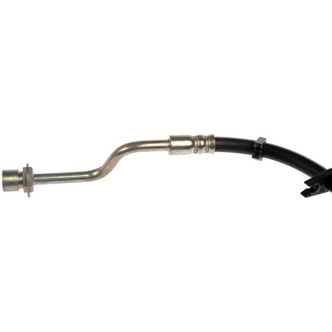 BRAKE HOSE - Brake Hydraulic Hose - Brake Line - Brake Hose - This automotive brake hydraulic hose was precision-engineered to match the fit, function and performance of the original brake hose on specific vehicles and positions to ensure safe, long-lasting durability as part of a complete brake repair. - Chevrolet 2009-03, GMC 2009-03, Isuzu 2009-04 - DORMAN 22.81" Flexible Rubber Hydraulic Brake Hose for Chevrolet