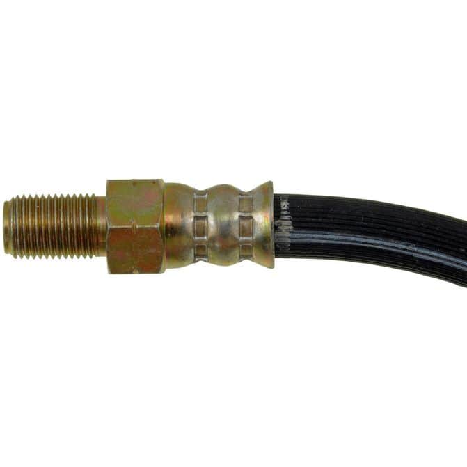 BRAKE HOSE - Brake Hydraulic Hose - Brake Line - Brake Hose - This automotive brake hydraulic hose was precision-engineered to match the fit, function and performance of the original brake hose on specific vehicles and positions to ensure safe, long-lasting durability as part of a complete brake repair. - International Cargostar 1986-84 - Brake Hydraulic Hose - DORMAN 38.7" Flexible Rubber Hydraulic Brake Hose for International