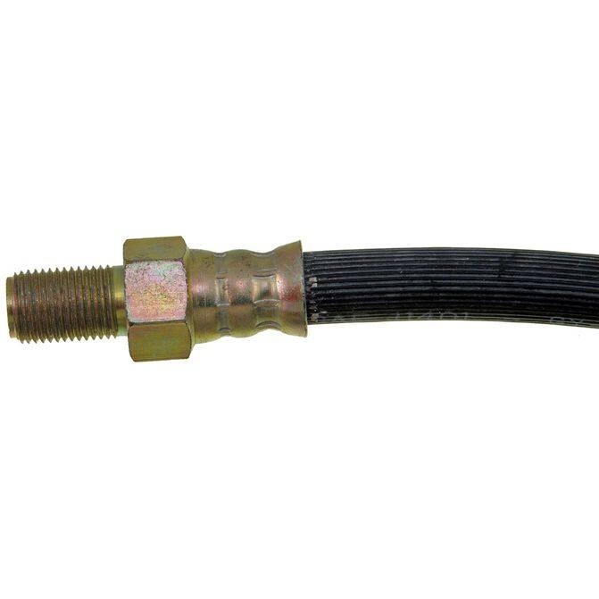 BRAKE HOSE - Brake Hydraulic Hose - Brake Hose - Brake Line - This automotive brake hydraulic hose was precision-engineered to match the fit, function and performance of the original brake hose on specific vehicles and positions to ensure safe, long-lasting durability as part of a complete brake repair. - International Cargostar 1986-84 - DORMAN 41.7" Flexible Rubber Hydraulic Brake Hose for International
