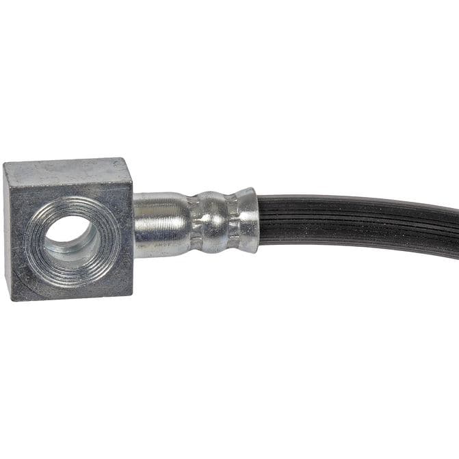 Brake Hose - Brake Hydraulic Hose - Brake Line - This automotive brake hydraulic hose was precision-engineered to match the fit, function and performance of the original brake hose on specific vehicles and positions to ensure safe, long-lasting durability as part of a complete brake repair. - Hino 268 2012-05 - DORMAN 20.23" Flexible Rubber Hydraulic Brake Hose for Hino