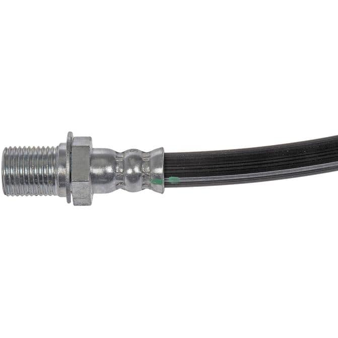 Brake Hose - Brake Hydraulic Hose - Brake Line - This automotive brake hydraulic hose was precision-engineered to match the fit, function and performance of the original brake hose on specific vehicles and positions to ensure safe, long-lasting durability as part of a complete brake repair. - Workhorse W42 2011-06 - DORMAN 35.31" Flexible Rubber Hydraulic Brake Hose for Workhorse