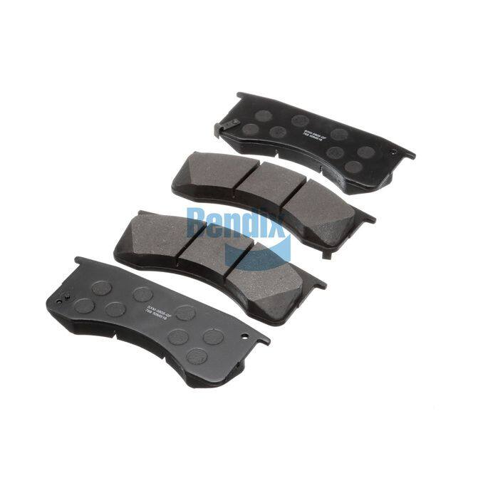 Bendix CFM760 Copper-Free Semi-Metallic Brake Pads - Front Set With Installation Hardware