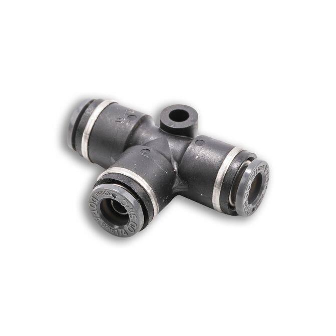 1/4 Inch Union Connectors - 10-Pack Gray Plastic Tube Adapters For Plumbing