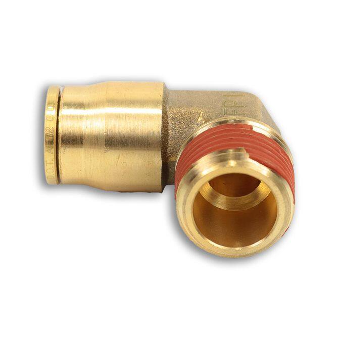 Power Products 1/2 x 1/2 NP69 Male 90° Brass Elbow NP6988