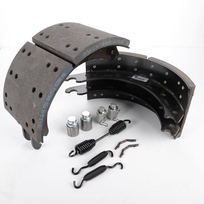 FLEETPRIDE NEW LINED OTR BRAKE SHOE KIT KITOTR4707QBLUNEW FleetPride