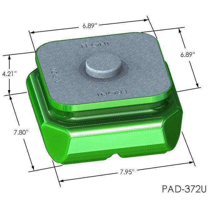 Springpad Lower LEAF SPRING INSULATOR PAD - LOWER MACK (POLYURETHANE PREMIUM) PAD372UUS ...