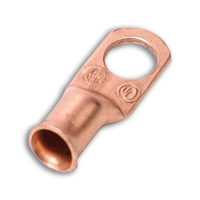 Power Products 4-Gauge 3/8” Standard Copper Lug EL400438 Power Products 4-Gauge 3/8” Standard Copper Lug EL400438