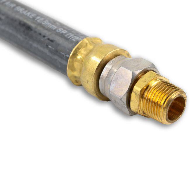 Power Products 26" Rubber Swivel Air Brake Hose Assembly 1/2" ID