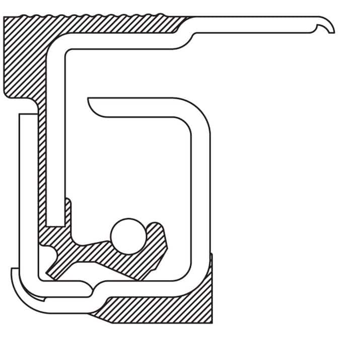 National 370150A Red 37 Series Wheel Seal 370150A | FleetPride