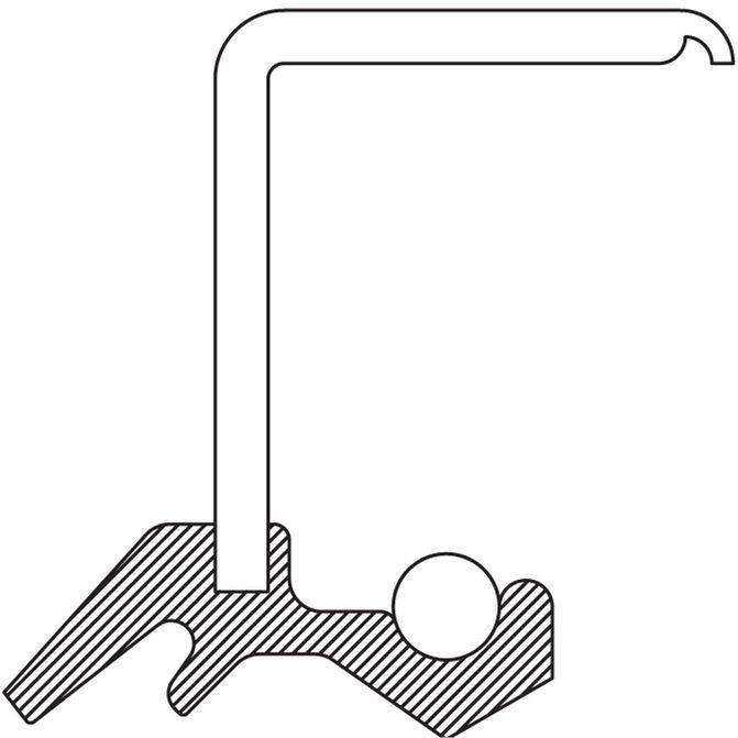 NATIONAL Paraolio 710166 | Guarnizione Tenuta Albero | Molla E Multilabbro | Resistente A Olio E Temperature Estreme - 2