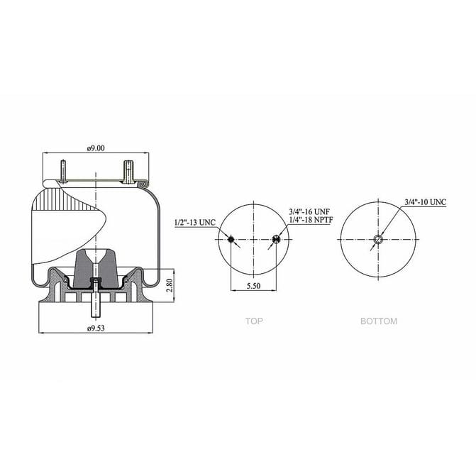 HD Value Air Spring 64260/1R12-095/8311 HDV9039 | FleetPride