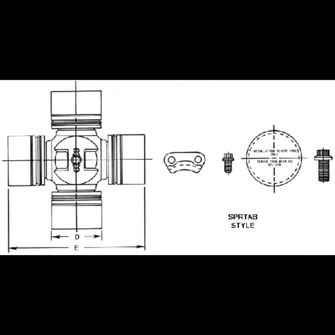 170-70-18X Spicer SPL170 Universal Joint Strap Kit