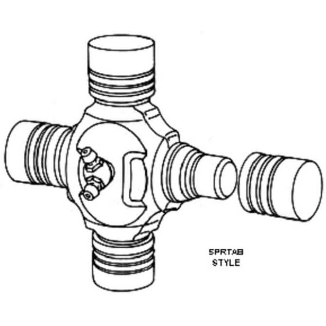 Spicer SPL250 Series Full Round Greaseable Universal Joint