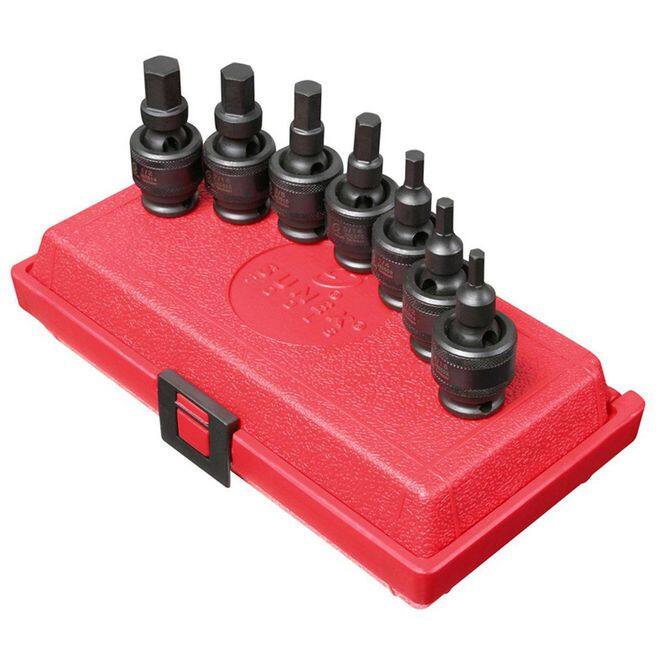 Sunex Tools 3/8" Drive SAE Universal Hex Impact Socket Set - 7 Pieces ...