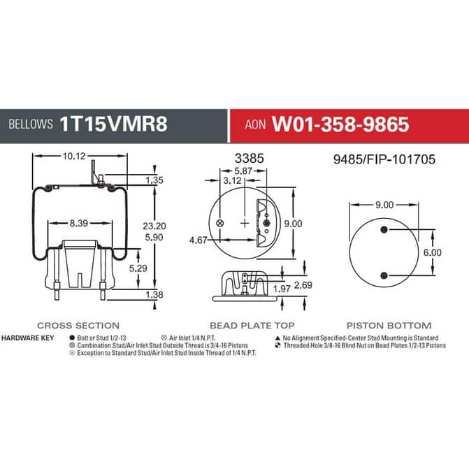 Firestone Air Spring 1T15VMR8 W013589865 | FleetPride