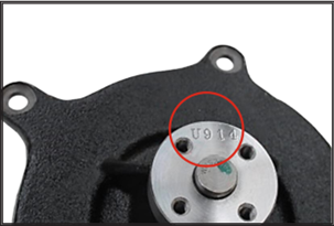 Trace Code on OTR Water Pump