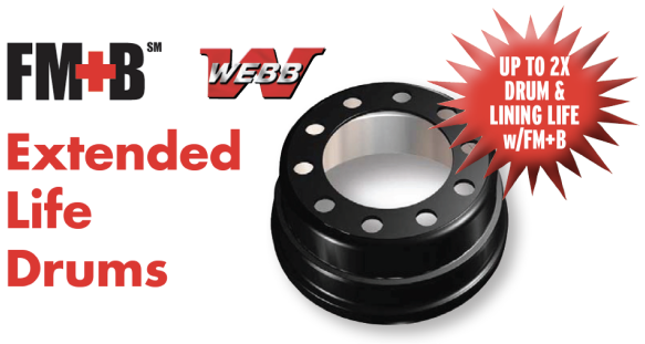 Webb Extended Life Brake Drums